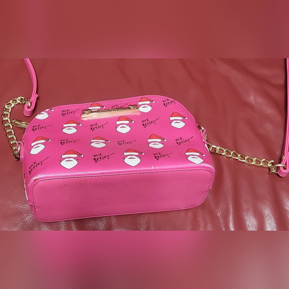 SOLD Betsey Johnson Santa Face Bag - Picture 7 of 8